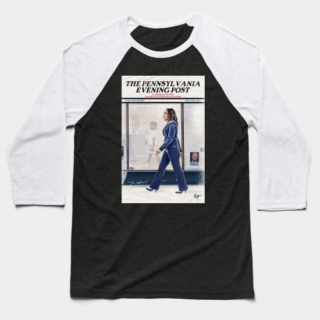 Kamala Harris Post Baseball T-Shirt by ArtistGuy12